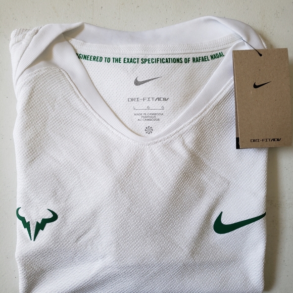 Nike Nadal Tennis Polo sz Large - Picture 1 of 4